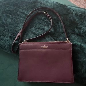 Kate Spade Cameron Zip Crossbody - Burgundy/ Purple - Great Condition